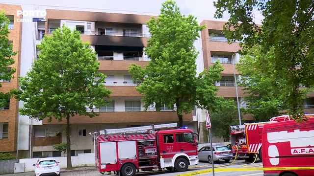 Homem morre em incêndio que deflagrou no 3.º andar de prédio na Maia