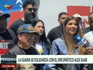 Guaireños crean mural en solidarización con el diplomático Alex Saab