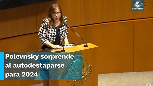 Pide licencia Yeidckol Polevnsky para competir por la candidatura presidencial por Morena