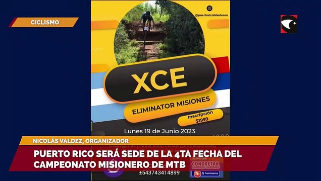 Puerto Rico será sede de la 4ta fecha del Campeonato Misionero de MTB