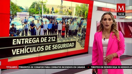 Gobierno de Oaxaca entrega 212 vehículos para fortalecer la seguridad en el estado