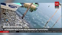 Gobierno de Oaxaca invertirá en desazolvar Bocabarra de Tututepec por muerte de peces