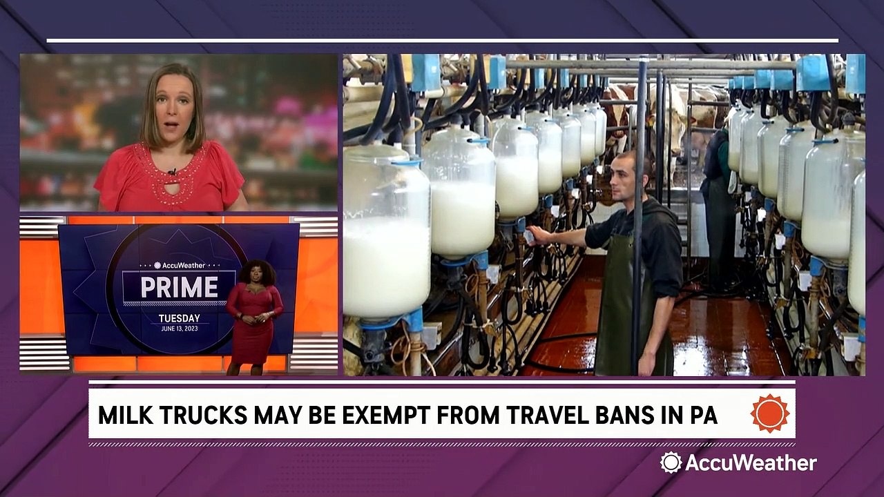 Milk trucks may be exempt from travel bans during snow on Pennsylvania roads