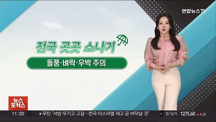 [날씨톡톡] 내일까지 요란한 소나기…침수 등 안전사고 유의