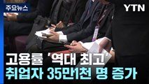 지난달 취업자 35만 1천 명↑...고용률 '역대 최고' / YTN