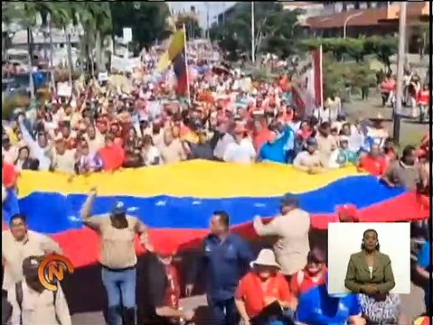 Bolívar | Trabajadores marcharon en respaldo a las políticas sociales y laborales del Jefe de Estado