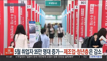 Скачать видео: 5월 취업자 35만 명대 증가…제조업·청년층은 감소