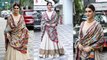 Kriti Sanon Sita Ram Darbar Dupatta Traditional Look Viral, Full Video । Boldsky