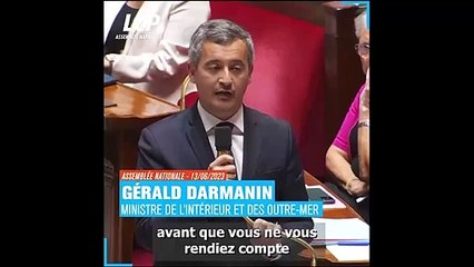 Gérald Darmanin met violemment en cause les propos du Rassemblement National après l'attaque d'Annecy : "C'est le dégout qui nous inspire quand vous parlez de ce sujet"
