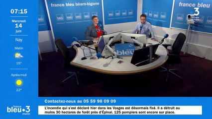 14/06/2023 - Le 6/9 de France Bleu Béarn Bigorre en vidéo