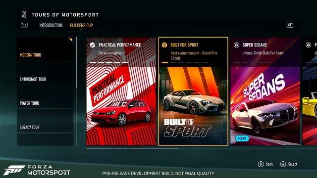 Forza Motorsport – Official Career Mode Gameplay Demo