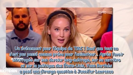 Jennifer Lawrence gênée  « pardon  », énorme blanc dans Quotidien après une question hors sujet de