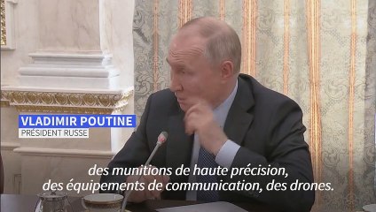 La Russie manque de munitions de haute précision et de drones, selon Poutine
