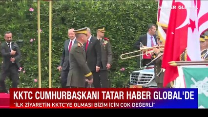 KKTC Cumhurbaşkanı Tatar, Haber Global'de: Çözüm için Türkiye'yi işaret etti