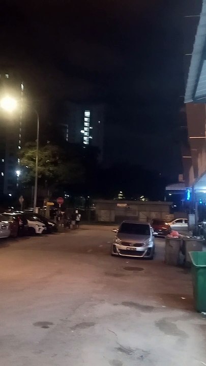 Night view at Taman Larkin Idaman