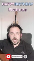 Happy Birthday, Frances! Geburtstagsgrüße an Frances