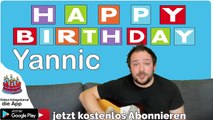 Happy Birthday, Yannic! Geburtstagsgrüße an Yannic