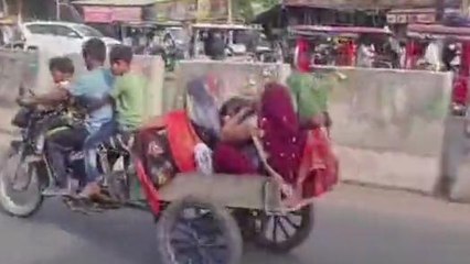 बाराबंकी: देशी जुगाड़ से बनी यह गाड़ी सबको कर रही आकर्षित, देखें पूरी खबर