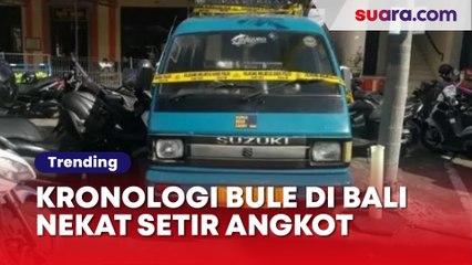 Kronologi Bule di Bali Nekat Setir Angkot: Alasan Tak Masuk Akal, Ending Ditilang