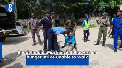 Ready to die: Mackenzie followers on hunger strike unable to walk