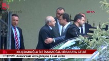 Ekrem İmamoğlu ile Kemal Kılıçdaroğlu görüşmesi sona erdi