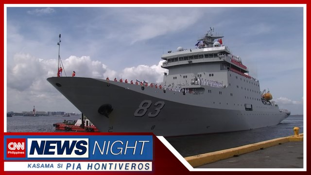 Pinakamalaking naval training ship ng Tsina nasa Pilipinas