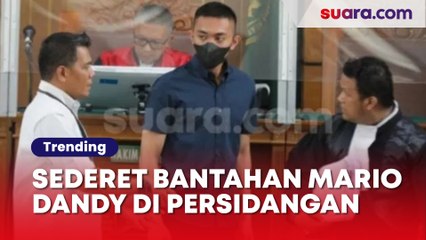 Sederet Bantahan Mario Dandy di Persidangan: Ngaku Tak Hidup Mewah, Ingin Bawa David ke RS