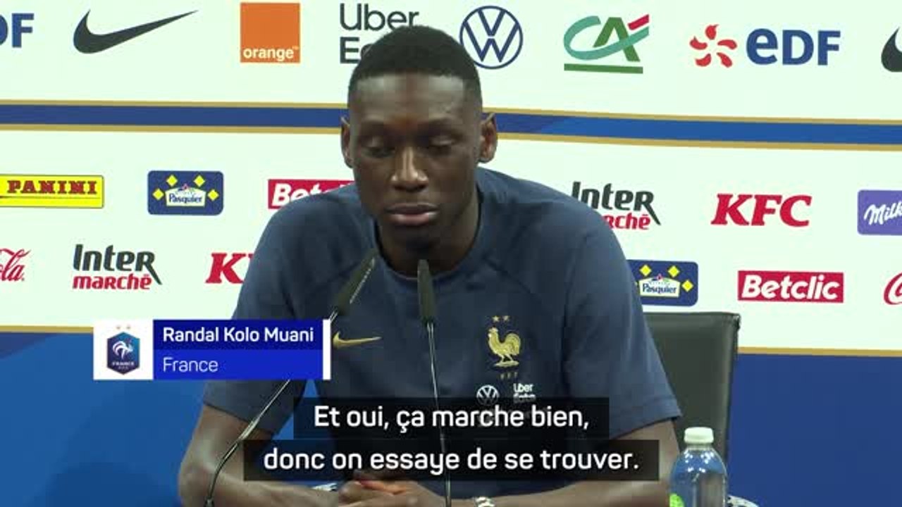 Qualifs. Euro 2024 : Bleus - Kolo Muani : "Avec Mbappé, ça marche bien"