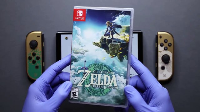 Nintendo Switch OLED Legend of Zelda Tears of the Kingdom Special Edition Unboxing