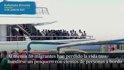 El naufragio de un pesquero en el Jónico deja al menos 59 muertos