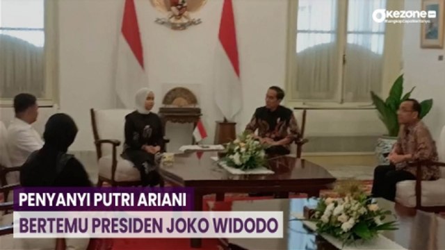 Penyanyi Putri Ariani Bertemu Presiden Joko Widodo