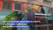 Dans un quartier délaissé de Marseille, des graffeurs colombiens redonnent vie aux murs