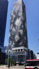 Water Floods From Toronto Skyscraper