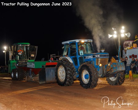 Action from the tractor pulling competitions at Dungannon