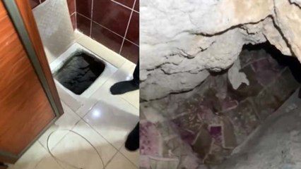 Kaçmak için buzdolabının altına tünel kazmışlar