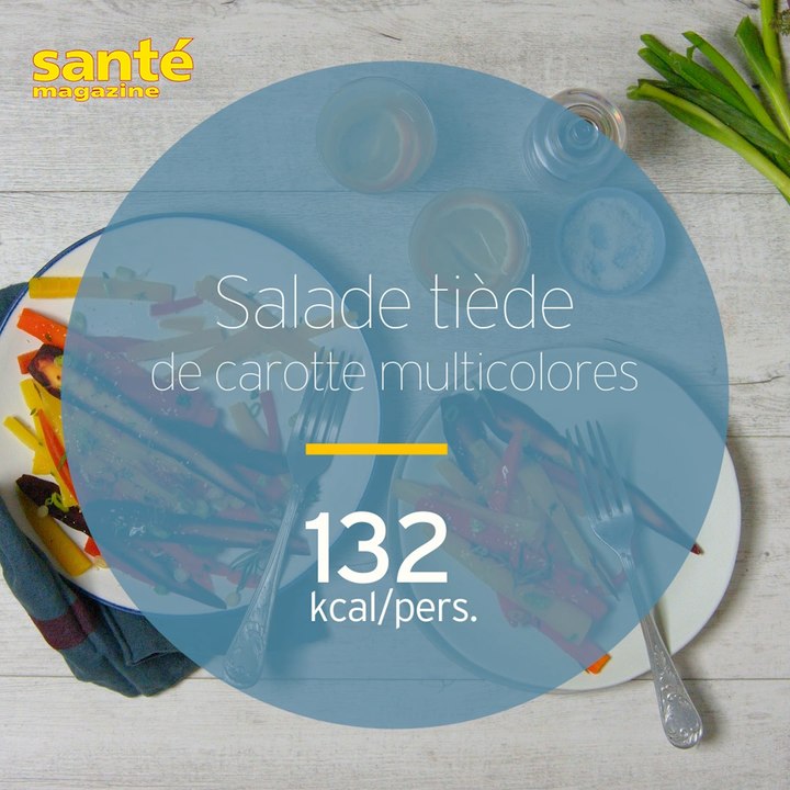 Salade tiède de carottes multicolores