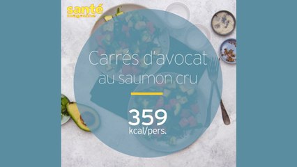 Billes d’avocat au saumon cru