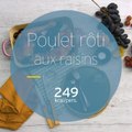 Poulet rôti aux raisins