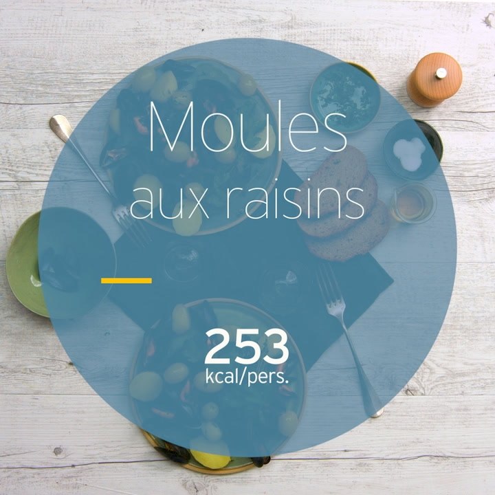 Moules aux raisins
