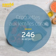 Croquettes de lentilles corail