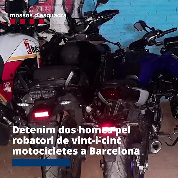 Cae una banda que robaba motos de enduro en Barcelona
