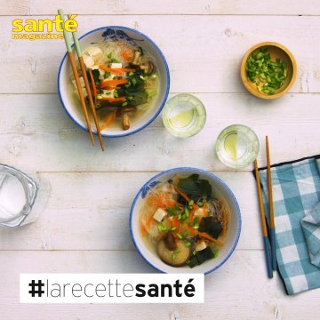 Recette de la soupe miso aux algues