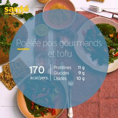 Recette de la poêlée de pois gourmands et tofu