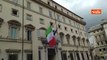 Bandiere a mezz'asta a palazzo Chigi e a Montecitorio per omaggiare Silvio Berlusconi