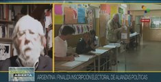 Argentina, candidaturas por inscribir y fuerzas políticas por definir
