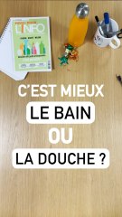 C'est mieux le bain ou la douche ?
