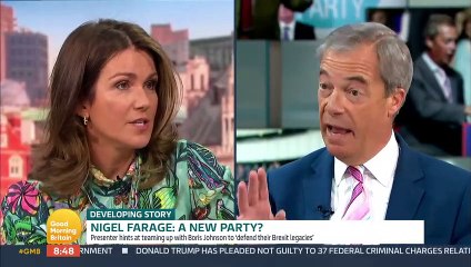'Sorry, who screwed up Brexit?' Susannah Reid's disbelief at Farage's Boris Johnson claim
