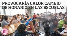 Provocaría calor cambio de horario en las escuelas de Morelos