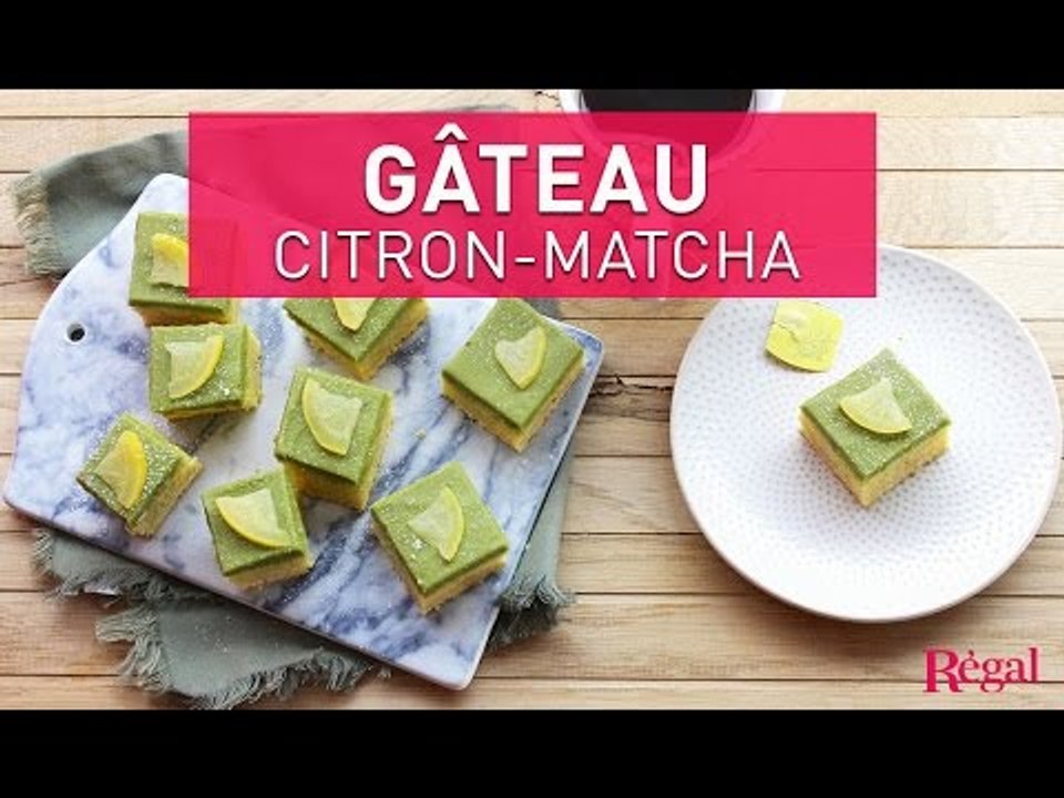 Gâteau moelleux au citron et thé matcha | regal.fr