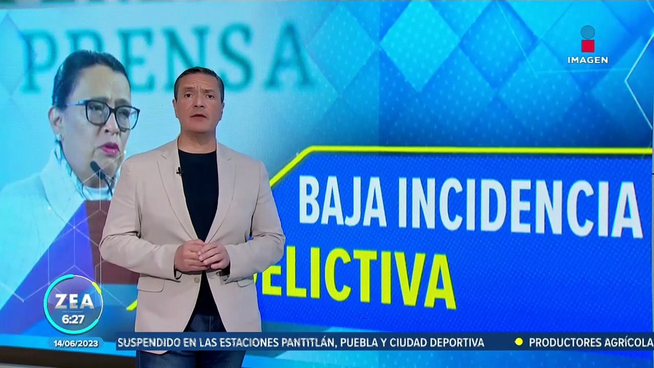Rosa Icela Rodríguez resaltó baja incidencia delictiva en su informe